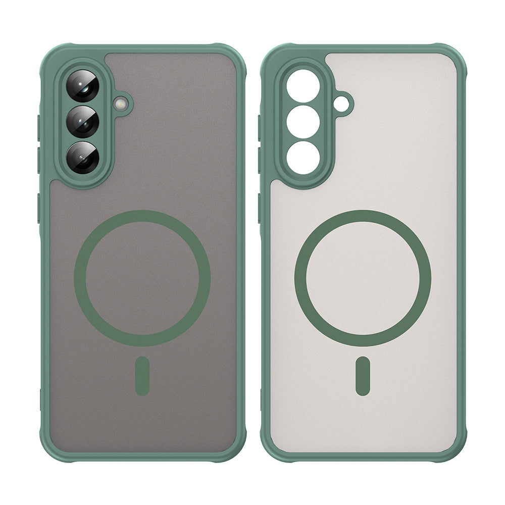MagSafe-deksel for Samsung Galaxy A56 A566, Techsuit, HaloFrost II, Grønn