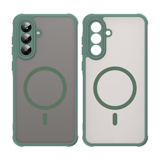 MagSafe-deksel for Samsung Galaxy A56 A566, Techsuit, HaloFrost II, Grønn