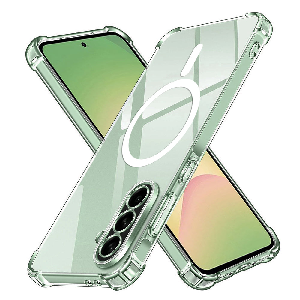 MagSafe-deksel for Samsung Galaxy A56 A566, Techsuit, støtsikker, gjennomsiktig