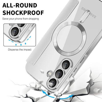 MagSafe-deksel for Samsung Galaxy A56 A566, Techsuit, SmartMag Book, Grå