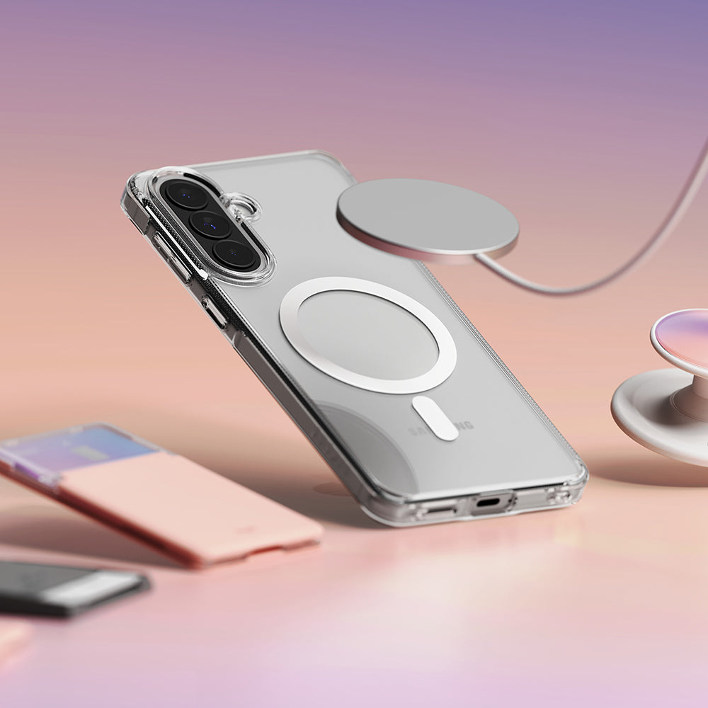 MagSafe-deksel for Samsung Galaxy A57 5G, Ringke, Fusion, Gjennomsiktig