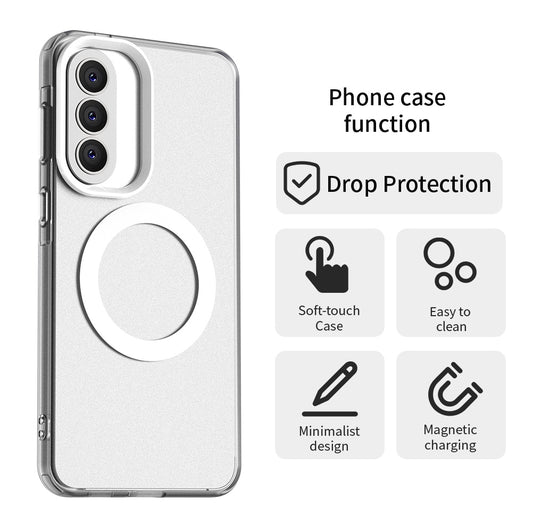 MagSafe-deksel for Samsung Galaxy A57 5G, Techsuit, CandyCase, Hvit