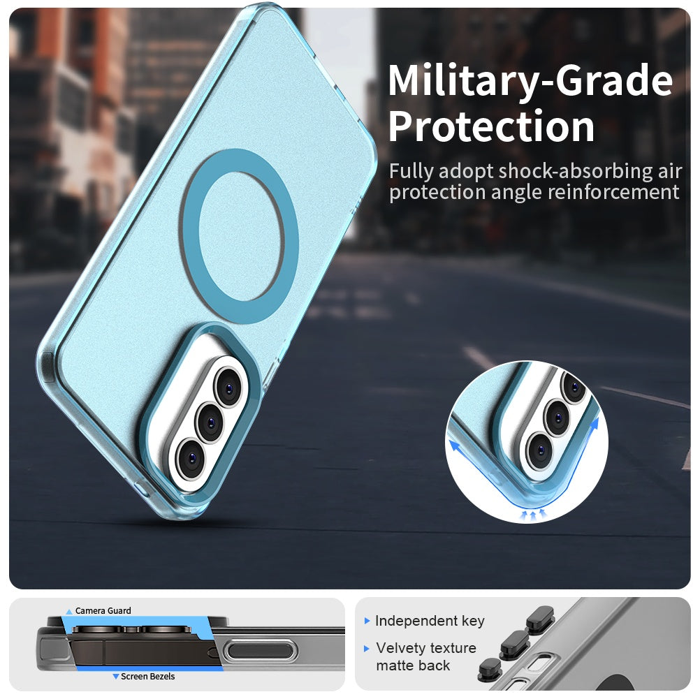 MagSafe-deksel for Samsung Galaxy A57 5G, Techsuit, CandyCase, Blå