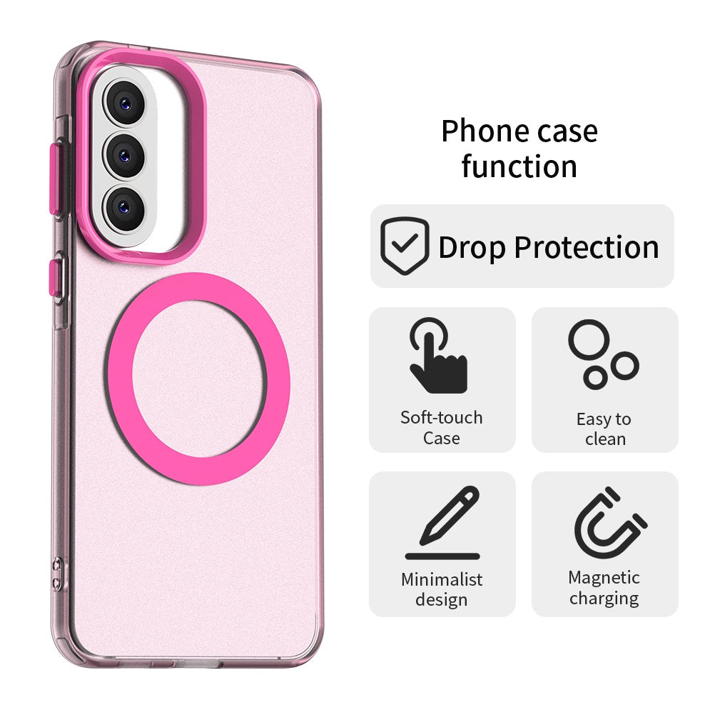 MagSafe-deksel for Samsung Galaxy A57 5G, Techsuit, CandyCase, Rosa