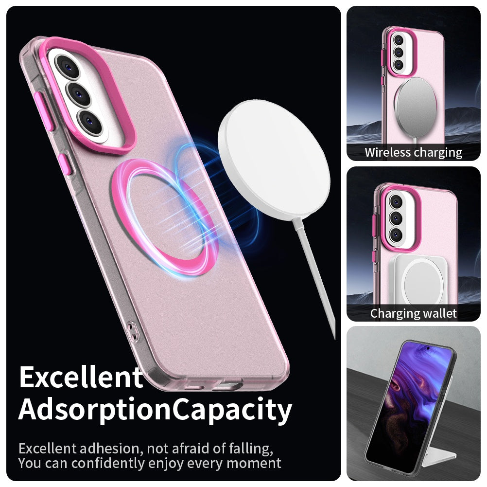 MagSafe-deksel for Samsung Galaxy A57 5G, Techsuit, CandyCase, Rosa