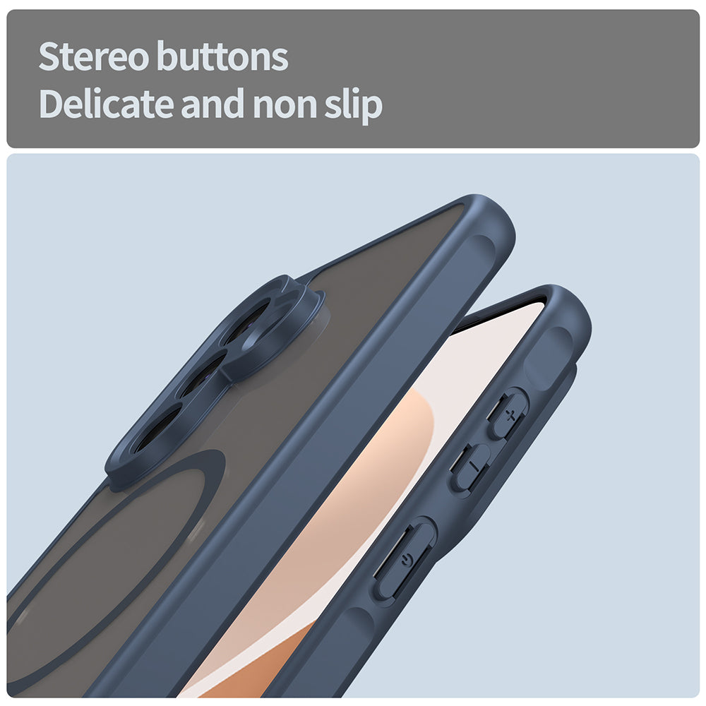 MagSafe-deksel for Samsung Galaxy A57 5G, Techsuit, HaloFrost II, Marineblå