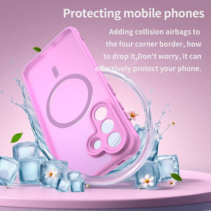 MagSafe-deksel for Samsung Galaxy A57 5G, Techsuit, HaloFrost II, Rosa