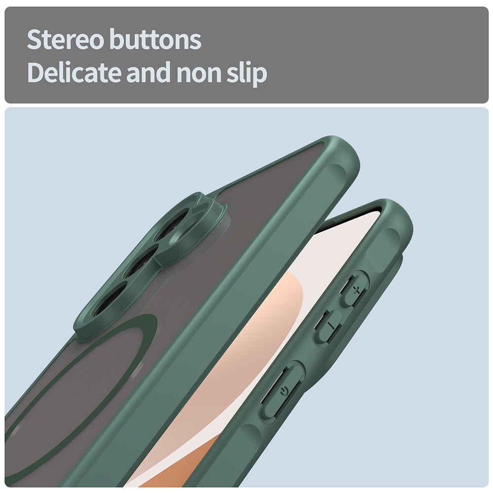 MagSafe-deksel for Samsung Galaxy A57 5G, Techsuit, HaloFrost II, Grønn