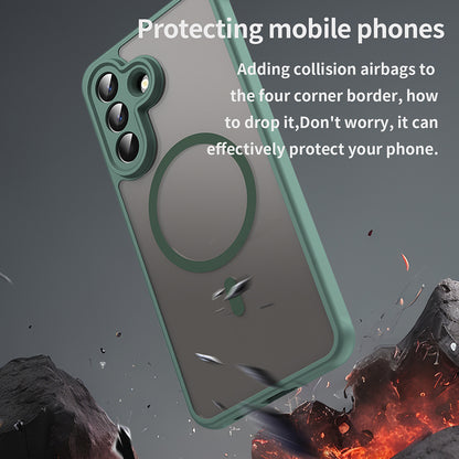 MagSafe-deksel for Samsung Galaxy A57 5G, Techsuit, HaloFrost II, Grønn