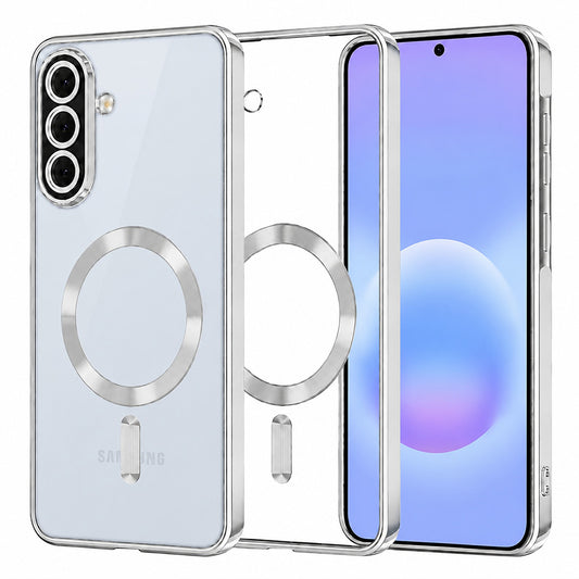 MagSafe-deksel for Samsung Galaxy A57 5G, Techsuit, Luxury Crystal, Sølv