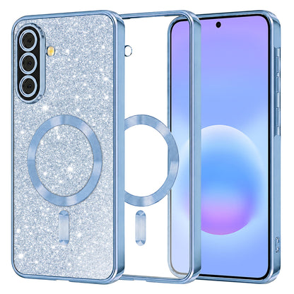 MagSafe-deksel for Samsung Galaxy A57 5G, Techsuit, Luxury Glitter, Bleu