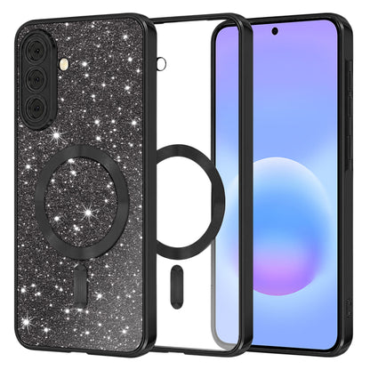 MagSafe-deksel for Samsung Galaxy A57 5G, Techsuit, Luxury Glitter, Svart