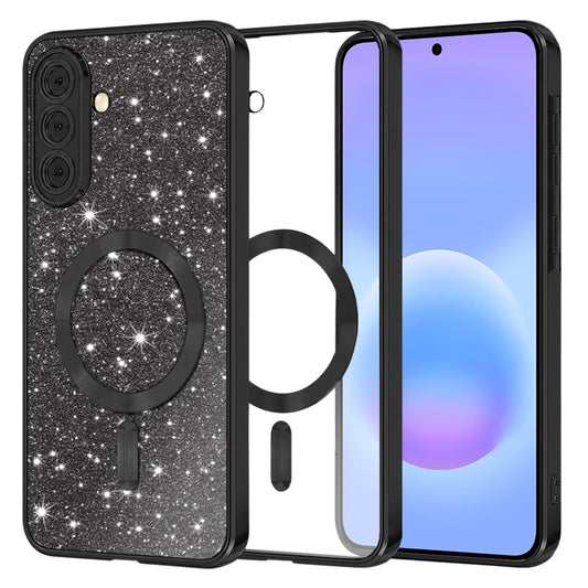 MagSafe-deksel for Samsung Galaxy A57 5G, Techsuit, Luxury Glitter, Svart