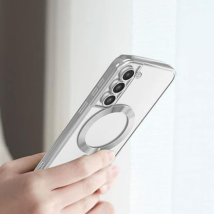 MagSafe-deksel for Samsung Galaxy S21 FE 5G G990, Techsuit, Luxury Crystal, Mørk blå