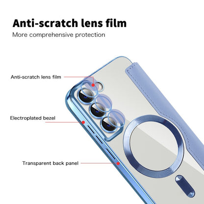 MagSafe-deksel for Samsung Galaxy S22 5G S901, Techsuit, SmartMag Book, Blå