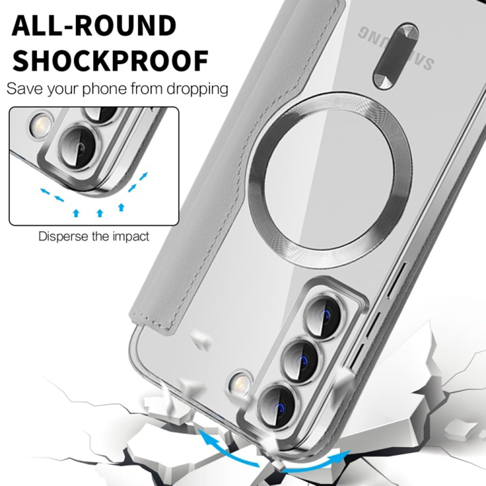 MagSafe-deksel for Samsung Galaxy S22 5G S901, Techsuit, SmartMag Book, Grå