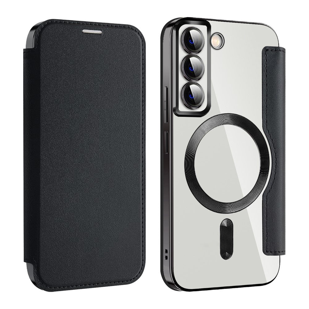 MagSafe-deksel for Samsung Galaxy S22 5G S901, Techsuit, SmartMag Book, svart