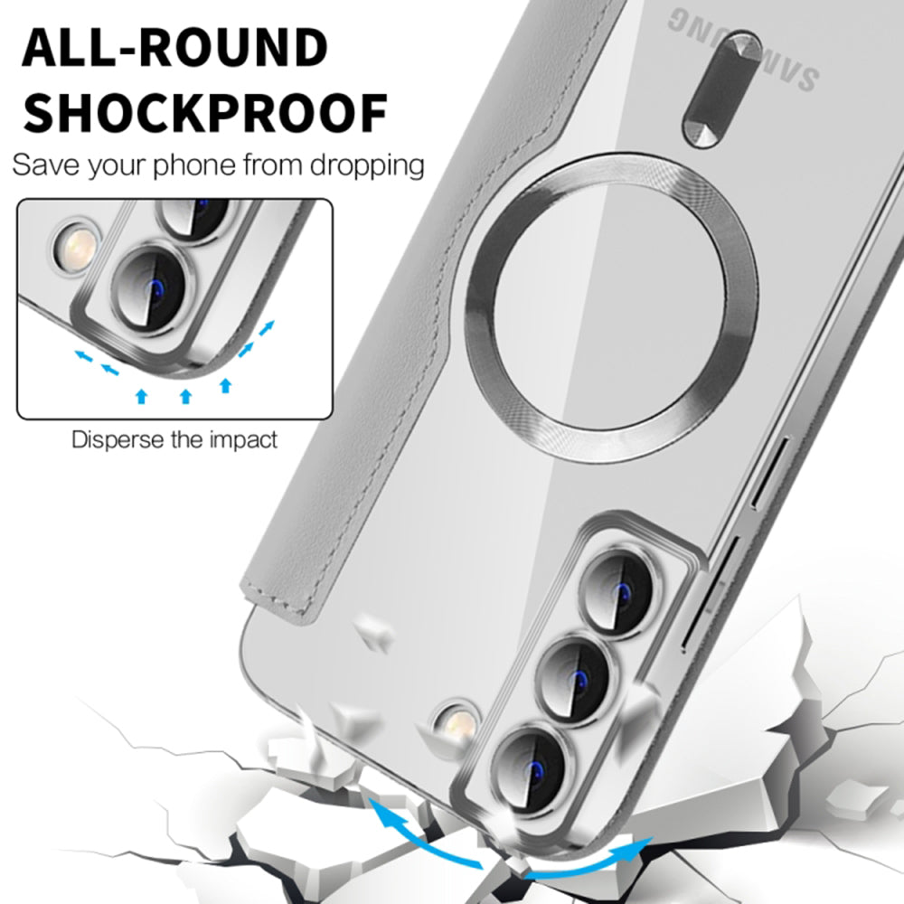 MagSafe-deksel for Samsung Galaxy S22+ 5G S906, Techsuit, SmartMag Book, Grå