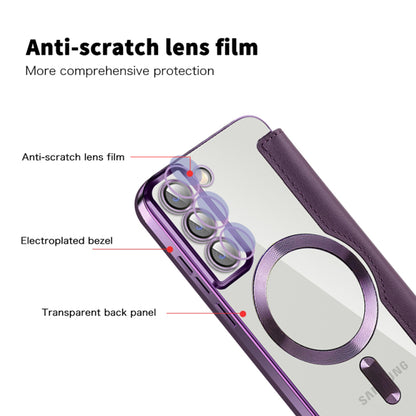 MagSafe-deksel for Samsung Galaxy S22+ 5G S906, Techsuit, SmartMag Book, Lilla