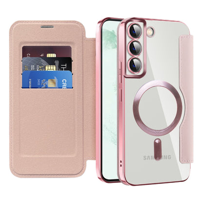 MagSafe-deksel for Samsung Galaxy S22+ 5G S906, Techsuit, SmartMag Book, Rosa