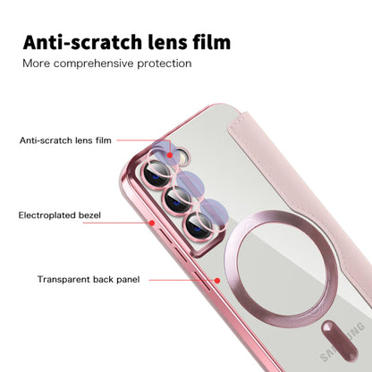 MagSafe-deksel for Samsung Galaxy S22+ 5G S906, Techsuit, SmartMag Book, Rosa