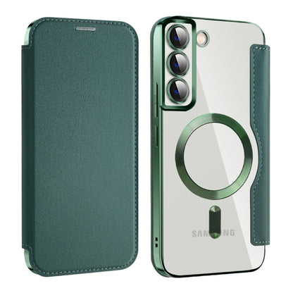 MagSafe-deksel for Samsung Galaxy S22+ 5G S906, Techsuit, SmartMag Book, Grønn