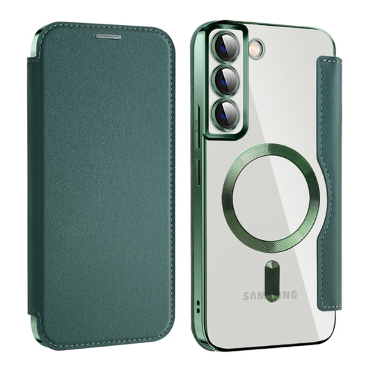MagSafe-deksel for Samsung Galaxy S22+ 5G S906, Techsuit, SmartMag Book, Grønn
