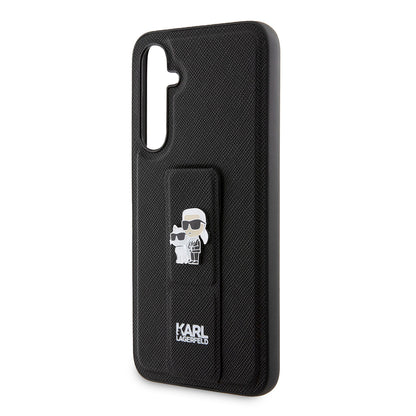 MagSafe-deksel for Samsung Galaxy S23 FE S711, Karl Lagerfeld, Saffiano Gripstand Karl & Choupette, Blå