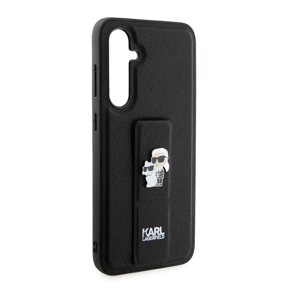 MagSafe-deksel for Samsung Galaxy S23 FE S711, Karl Lagerfeld, Saffiano Gripstand Karl & Choupette, Blå