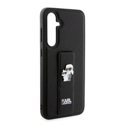 MagSafe-deksel for Samsung Galaxy S23 FE S711, Karl Lagerfeld, Saffiano Gripstand Karl & Choupette, Blå