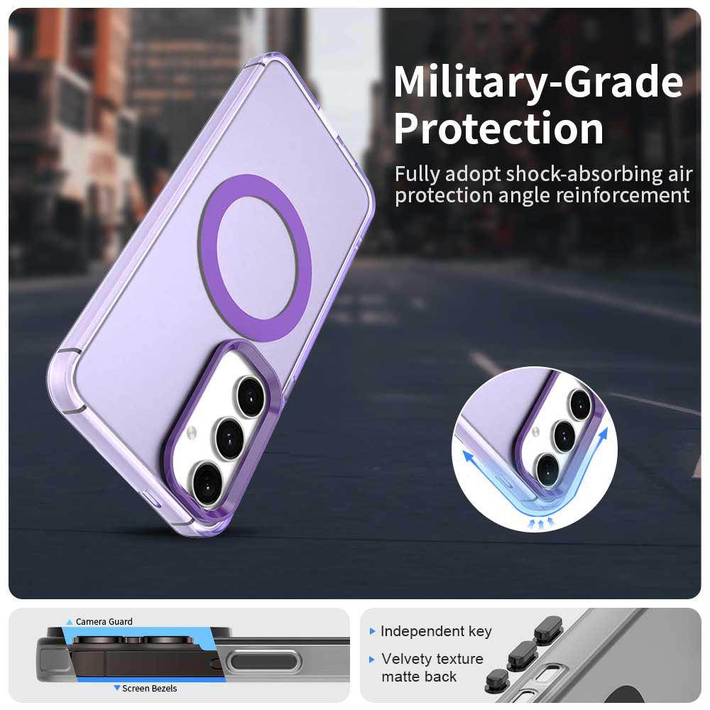 MagSafe-deksel for Samsung Galaxy S23 FE S711, Techsuit, CandyCase, Lilla