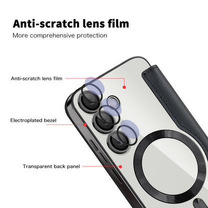 MagSafe-deksel for Samsung Galaxy S23 FE S711, Techsuit, SmartMag Book, svart