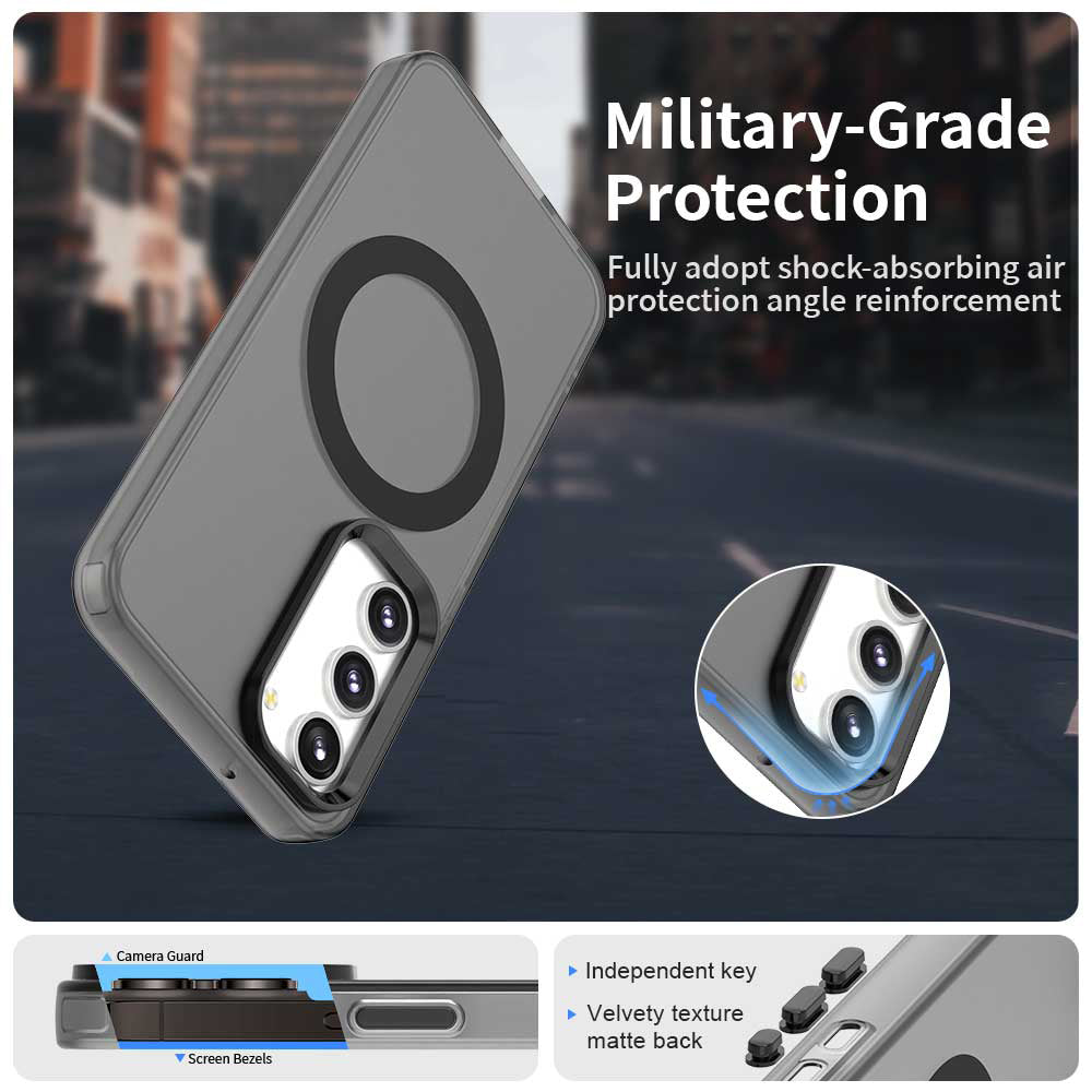 MagSafe-deksel for Samsung Galaxy S23+ S916, Techsuit, CandyCase, Svart