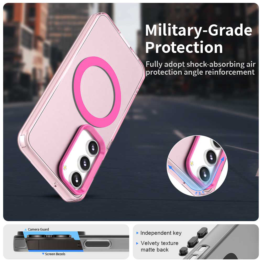 MagSafe-deksel for Samsung Galaxy S23+ S916, Techsuit, CandyCase, Rosa