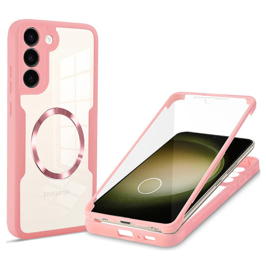 MagSafe-deksel for Samsung Galaxy S23+ S916, Techsuit, ColorVerse 360, Rosa