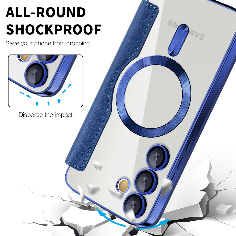 MagSafe-deksel for Samsung Galaxy S23+ S916, Techsuit, SmartMag Book, Blå