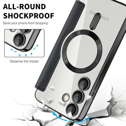 MagSafe-deksel for Samsung Galaxy S23+ S916, Techsuit, SmartMag Book, svart