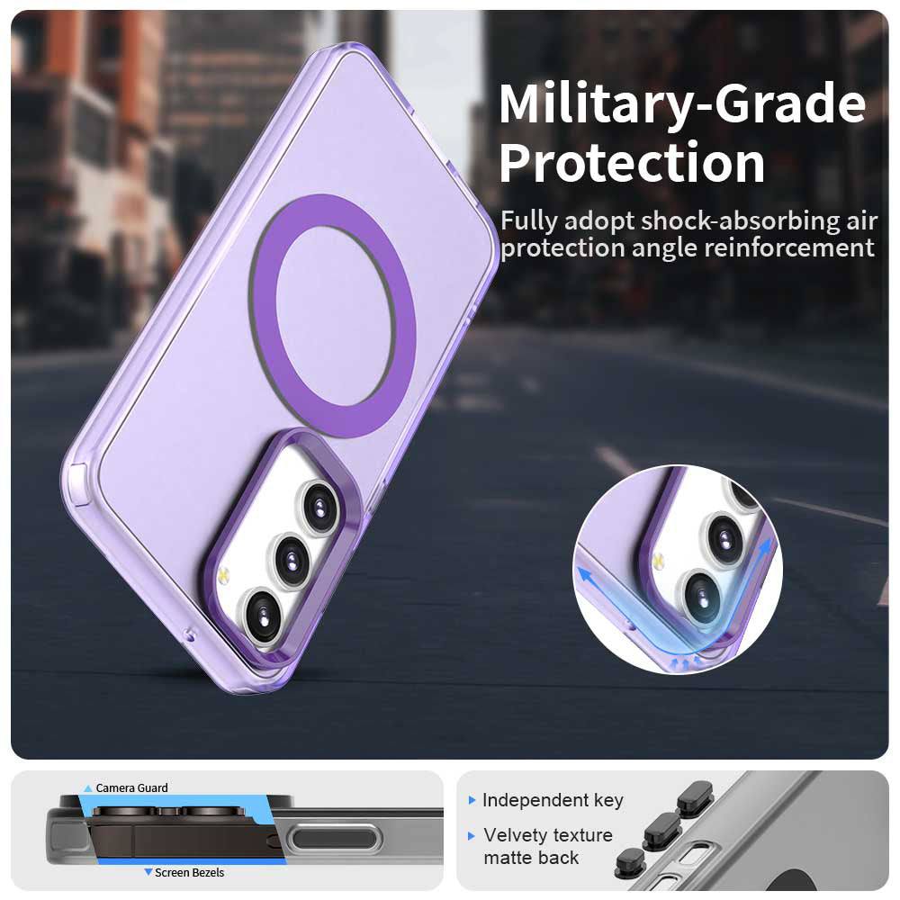 MagSafe-deksel for Samsung Galaxy S23 S911, Techsuit, CandyCase, Lilla