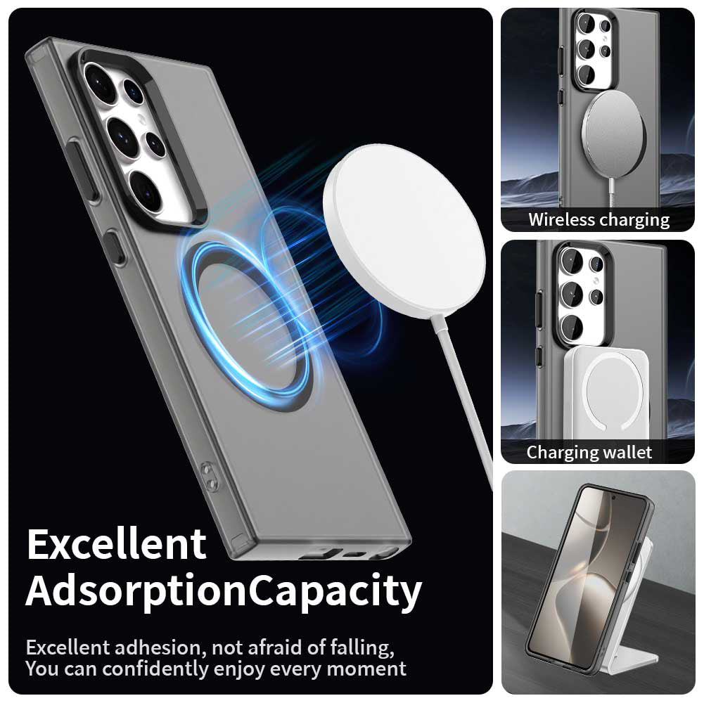 MagSafe-deksel for Samsung Galaxy S23 Ultra S918, Techsuit, CandyCase, Svart