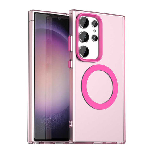 MagSafe-deksel for Samsung Galaxy S23 Ultra S918, Techsuit, CandyCase, Rosa