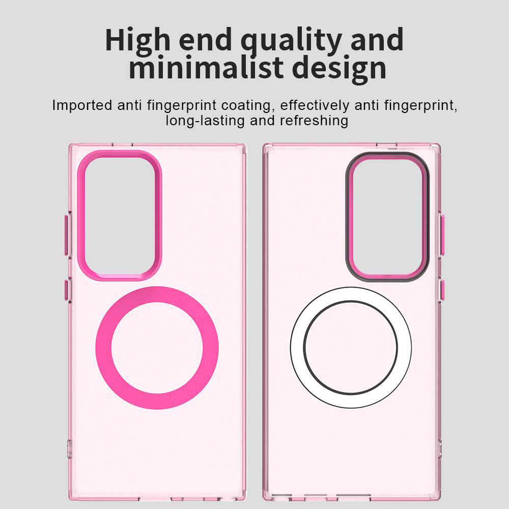 MagSafe-deksel for Samsung Galaxy S23 Ultra S918, Techsuit, CandyCase, Rosa