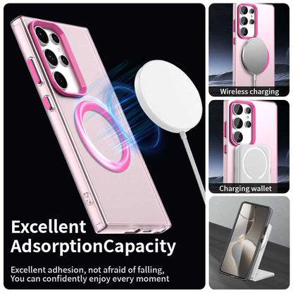 MagSafe-deksel for Samsung Galaxy S23 Ultra S918, Techsuit, CandyCase, Rosa