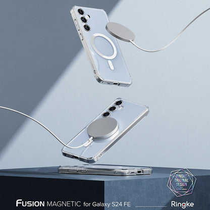 MagSafe-deksel for Samsung Galaxy S24 FE S721, Ringke, Fusion, Transparent