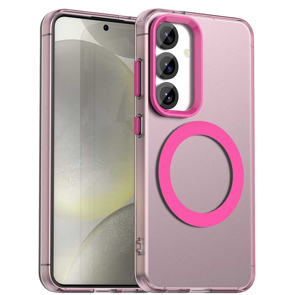 MagSafe-deksel for Samsung Galaxy S24 FE S721, Techsuit, CandyCase, Rosa