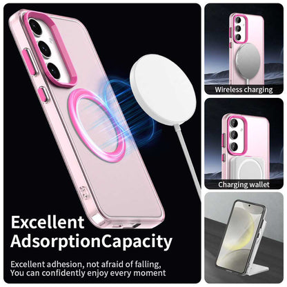 MagSafe-deksel for Samsung Galaxy S24 FE S721, Techsuit, CandyCase, Rosa