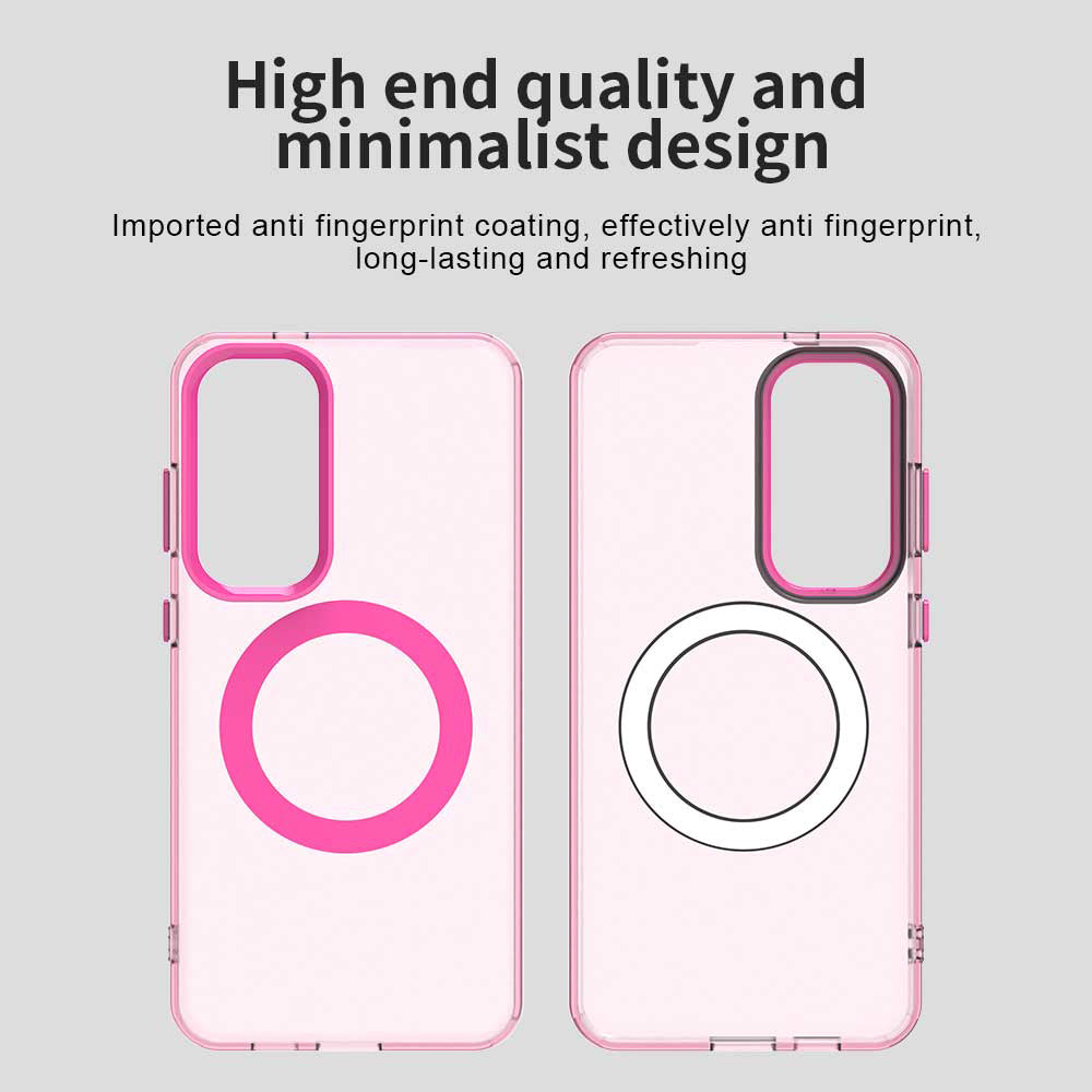 MagSafe-deksel for Samsung Galaxy S24 FE S721, Techsuit, CandyCase, Rosa