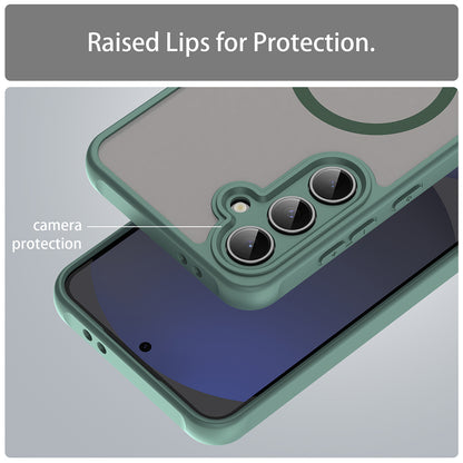 MagSafe-deksel for Samsung Galaxy S24 FE S721, Techsuit, HaloFrost II, Grønn