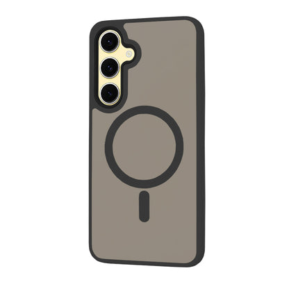 MagSafe-deksel for Samsung Galaxy S24 FE S721, Techsuit, HaloFrost, Svart