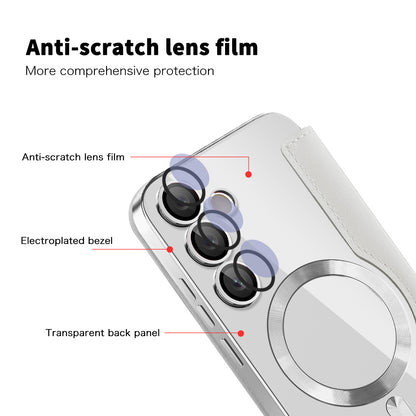 MagSafe-deksel for Samsung Galaxy S24 FE S721, Techsuit, SmartMag Book, Grå