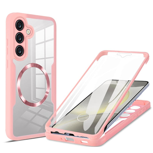 MagSafe-deksel for Samsung Galaxy S24+ S926, Techsuit, ColorVerse 360, Rosa